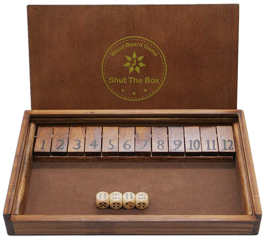 Shut the box game board